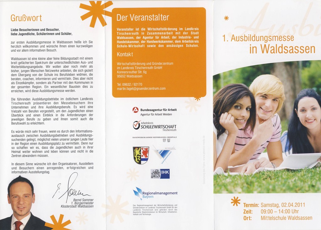 Ausbildungsmesse_Waldsassen-2011-Flyer1